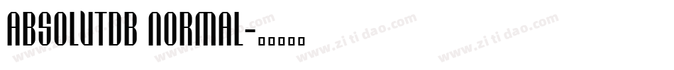 AbsolutDB Normal字体转换